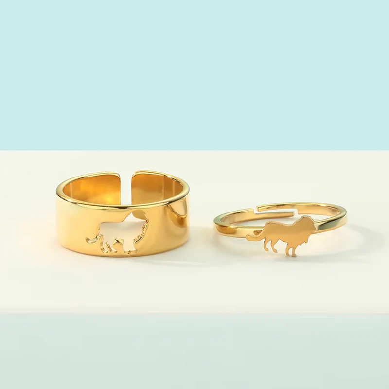 Double Bague Lion