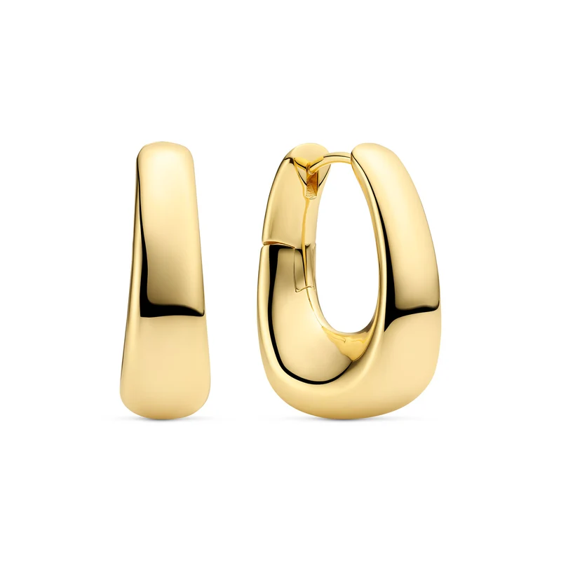 Sif Jakobs Gold Plated Borsa Pianura Grande Earrings SJ-E2621-YG