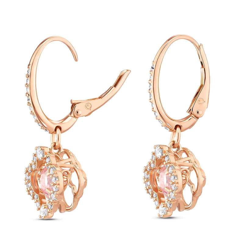 Swarovski Sparkling Boucles d'oreilles Or rose 5516477