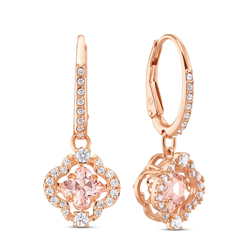 Swarovski Sparkling Boucles d'oreilles Or rose 5516477