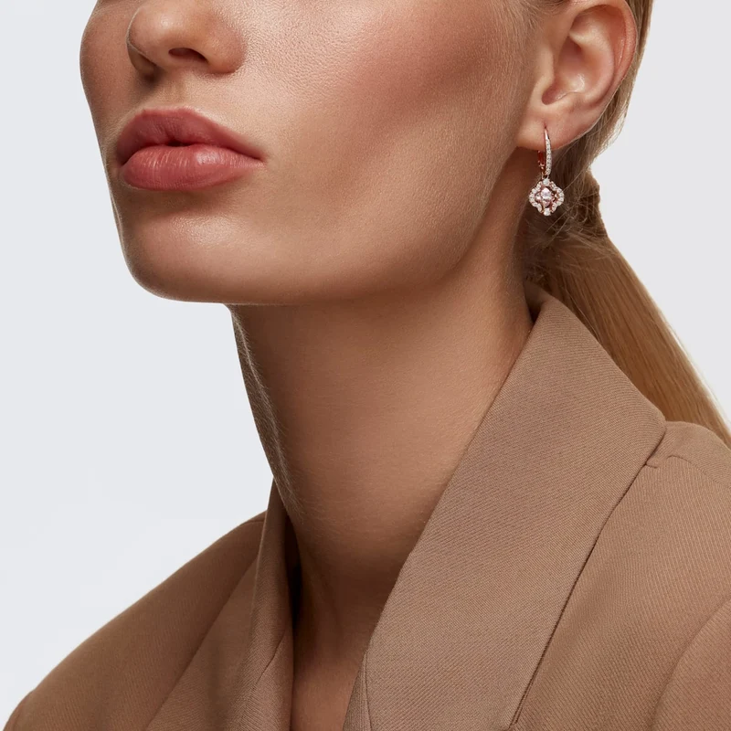 Swarovski Sparkling Boucles d'oreilles Or rose 5516477