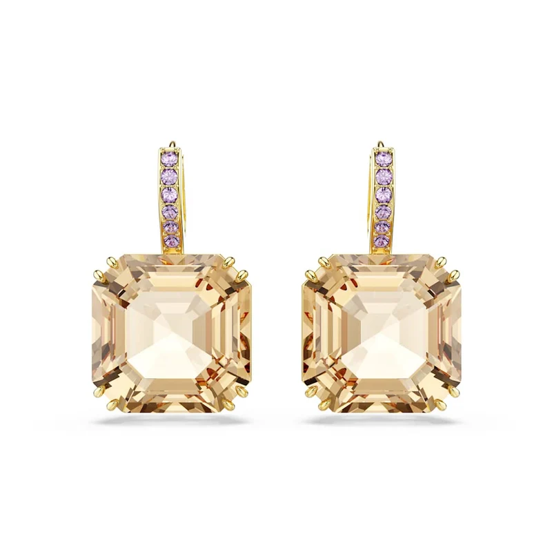 Swarovski Millenia Boucles D'Oreilles Couleur Or 5725744