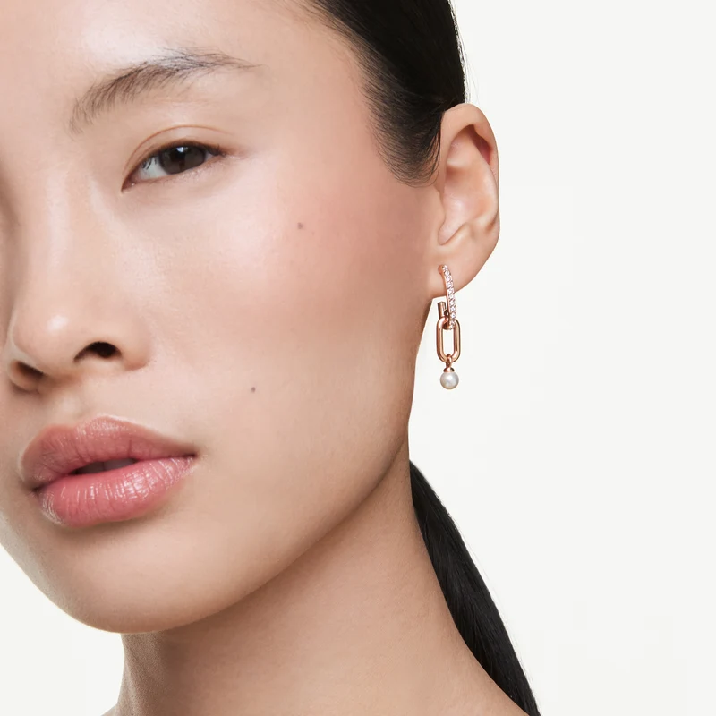 Swarovski Constella Boucles D'Oreilles Couleur Or Rose 5728585