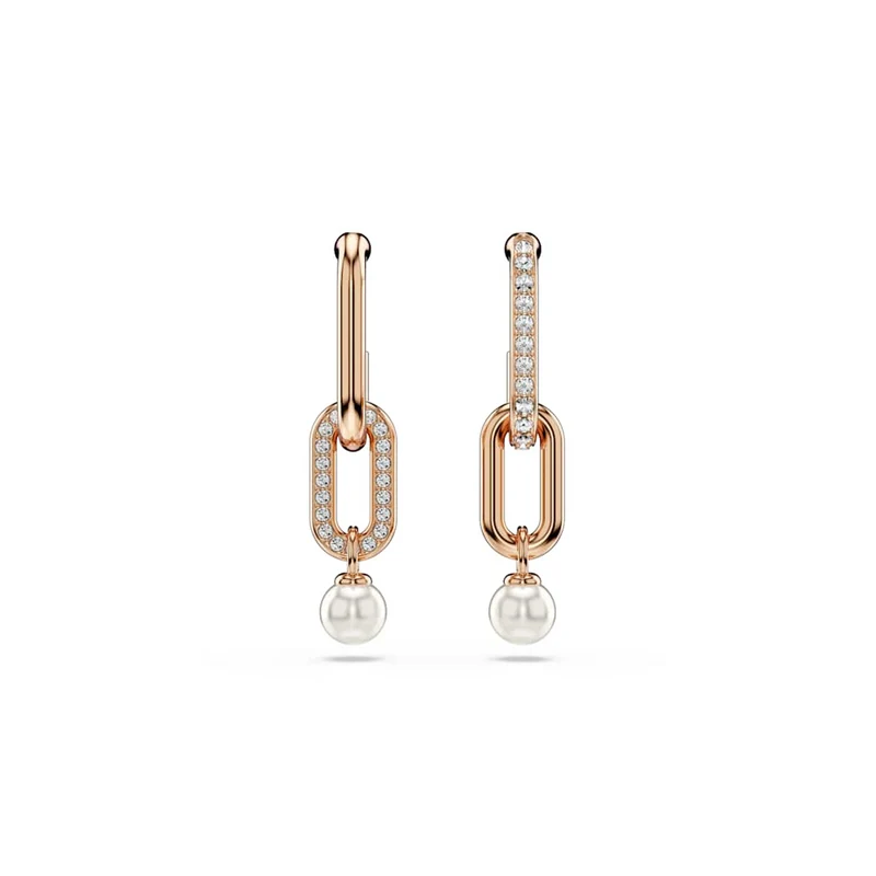 Swarovski Constella Boucles D'Oreilles Couleur Or Rose 5728585