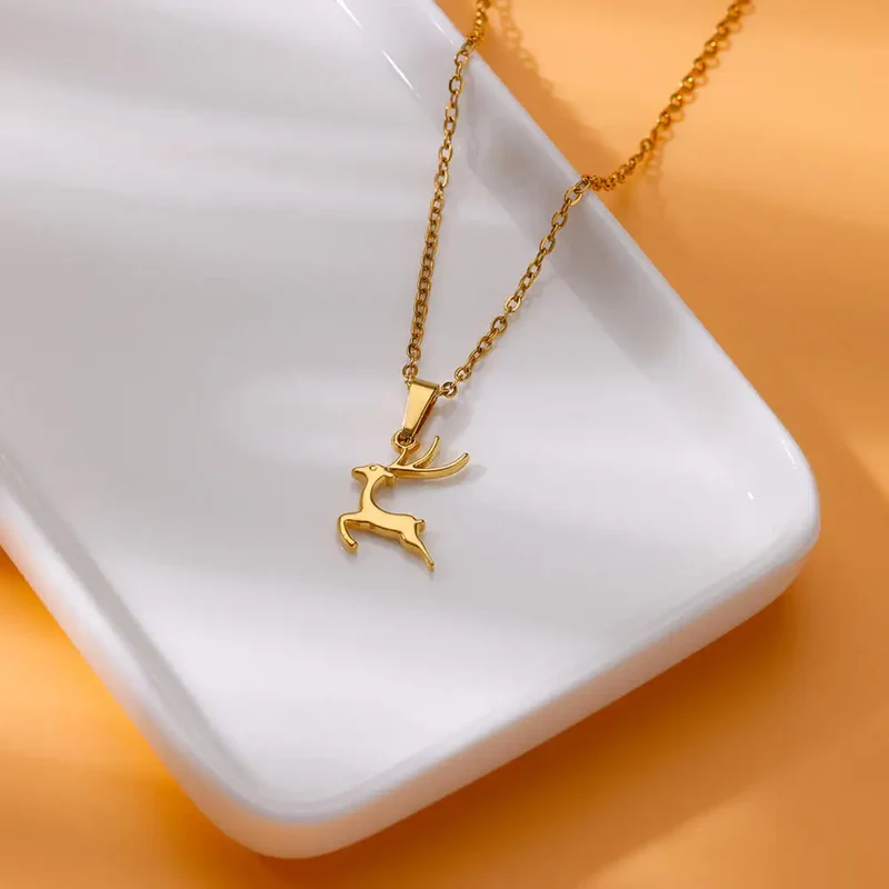 Collier Pendentif Cerf