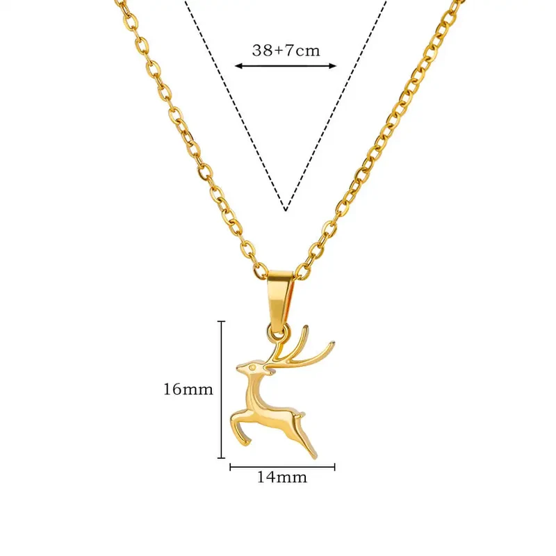 Collier Pendentif Cerf