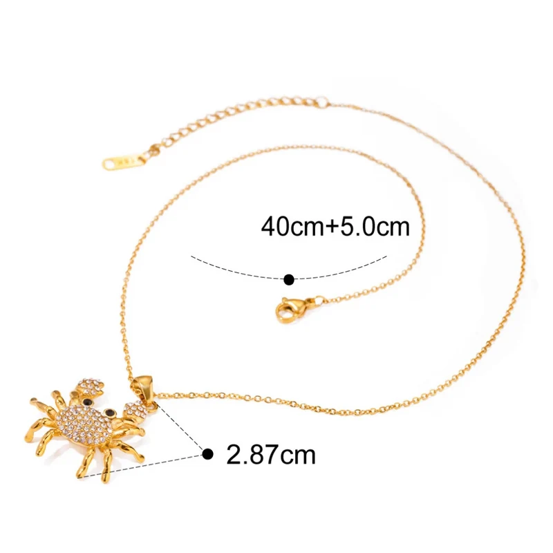 Collier Crabe Strass