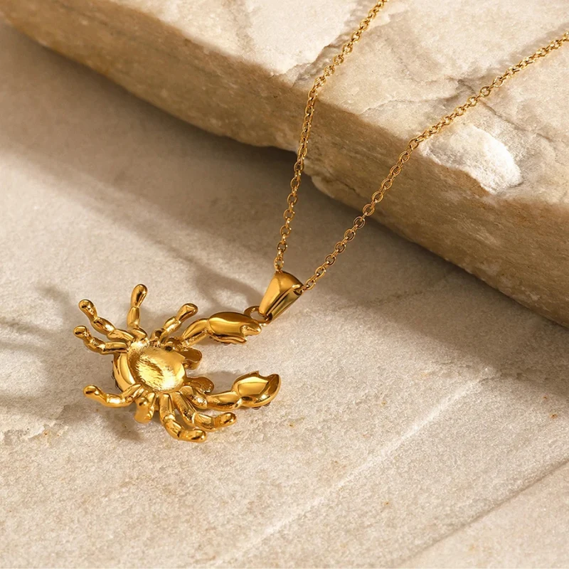 Collier Crabe Strass