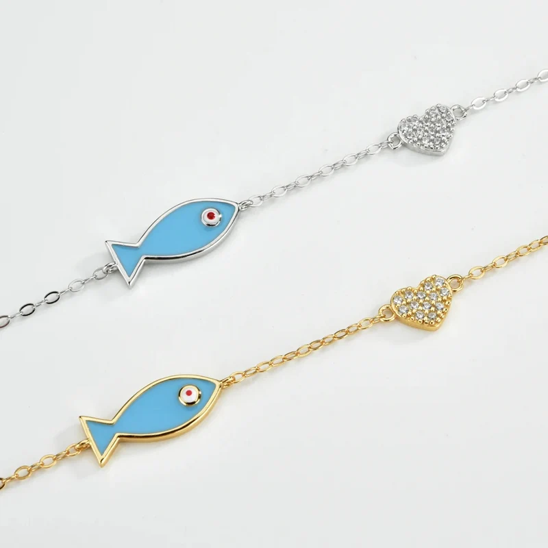 Bracelet Poisson Cœur