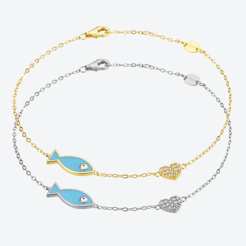 Bracelet Poisson Cœur