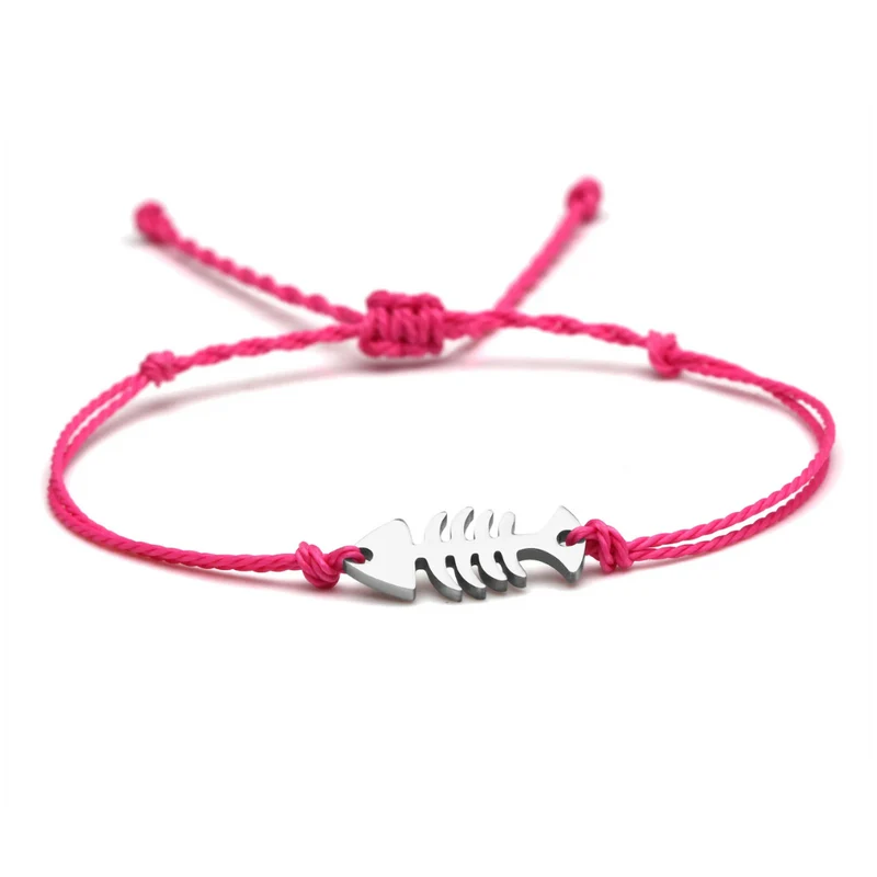 Bracelet Arrête Poisson Tissu