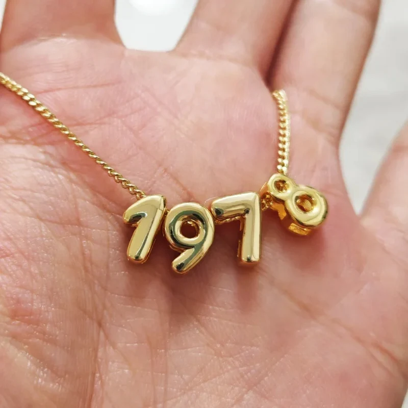 Collier Numéro Bubble