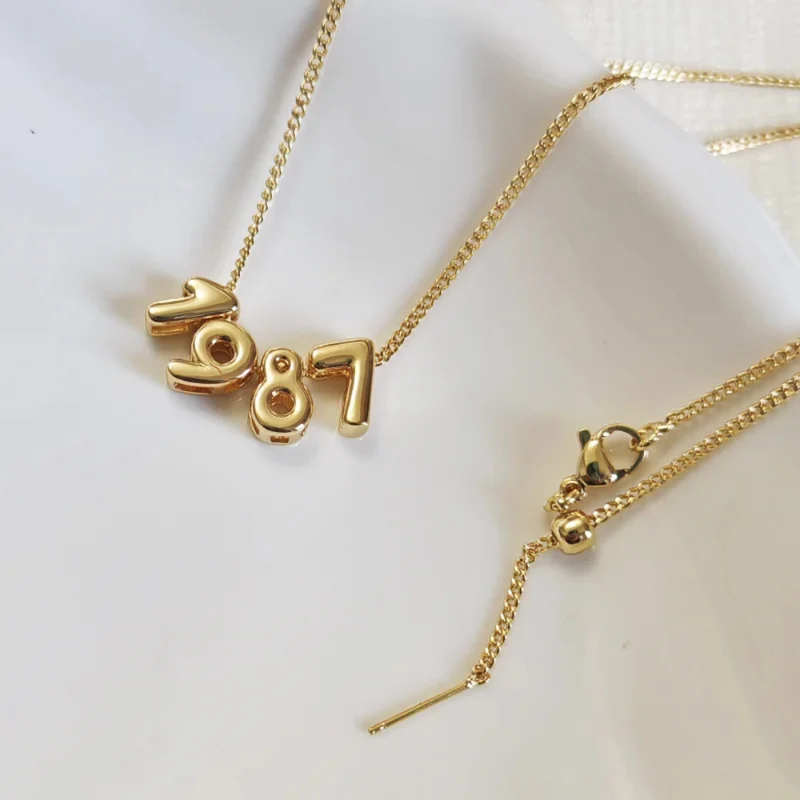 Collier Numéro Bubble