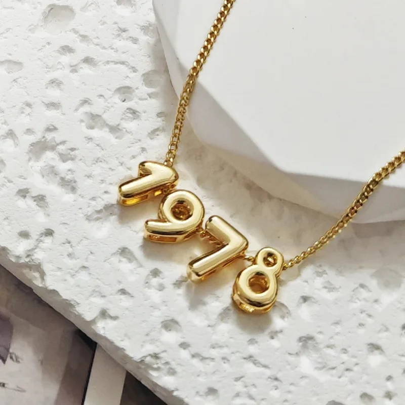 Collier Numéro Bubble