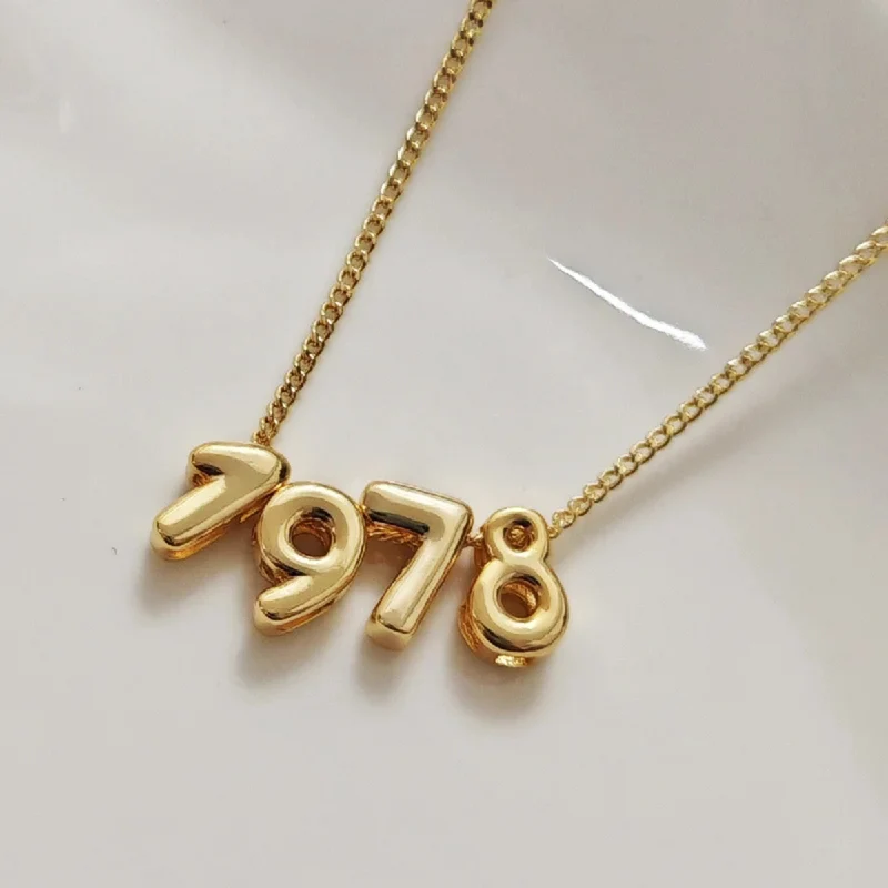 Collier Numéro Bubble