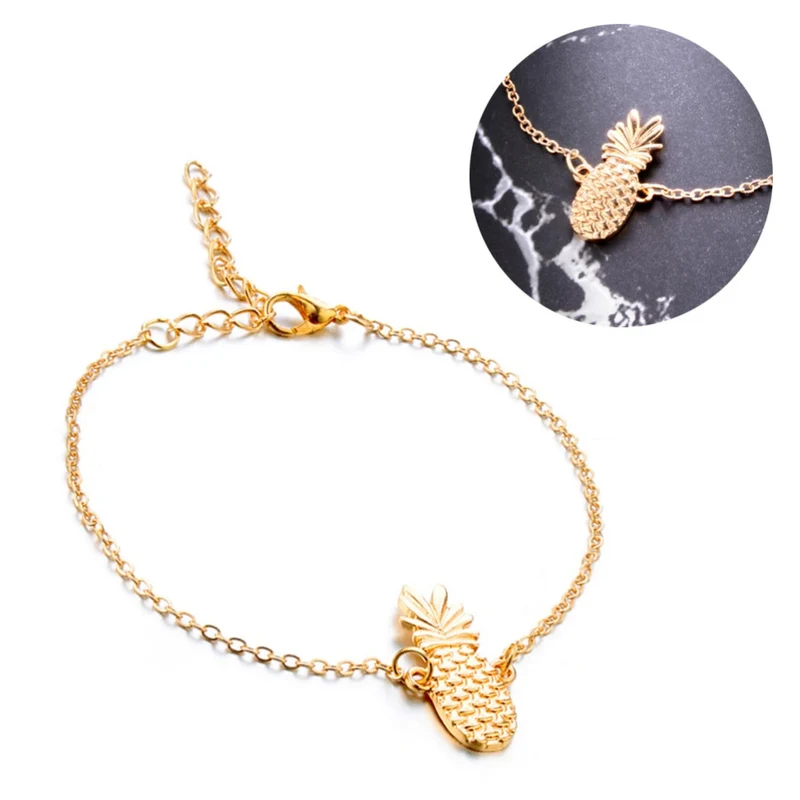 Bracelet Cheville Ananas Femme