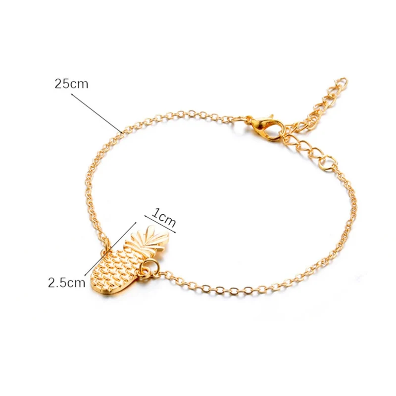 Bracelet Cheville Ananas Femme