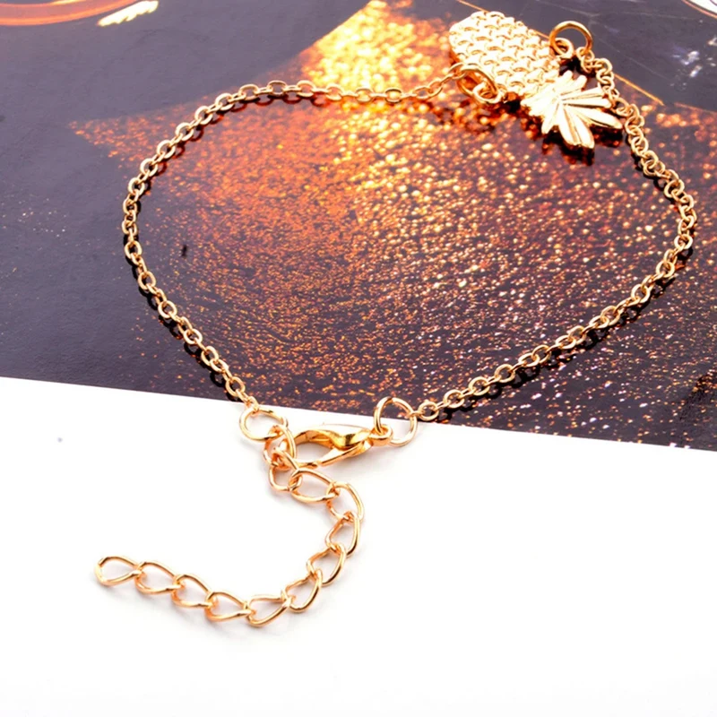 Bracelet Cheville Ananas Femme