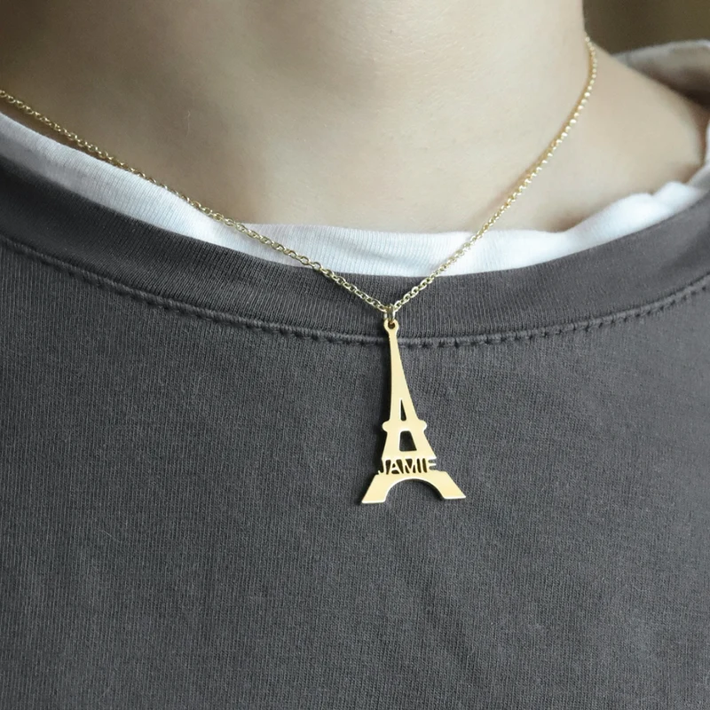 Collier Tour Eiffel Prénom