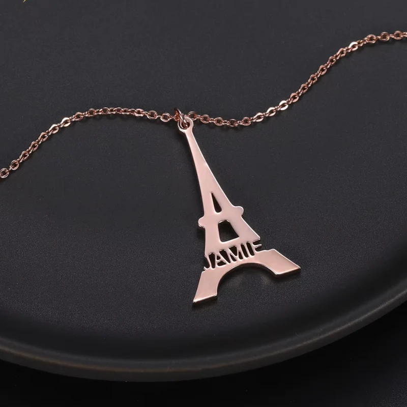 Collier Tour Eiffel Prénom