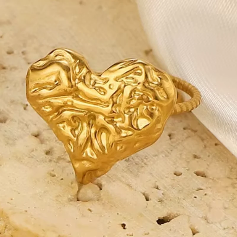 Bague Coeur Doré