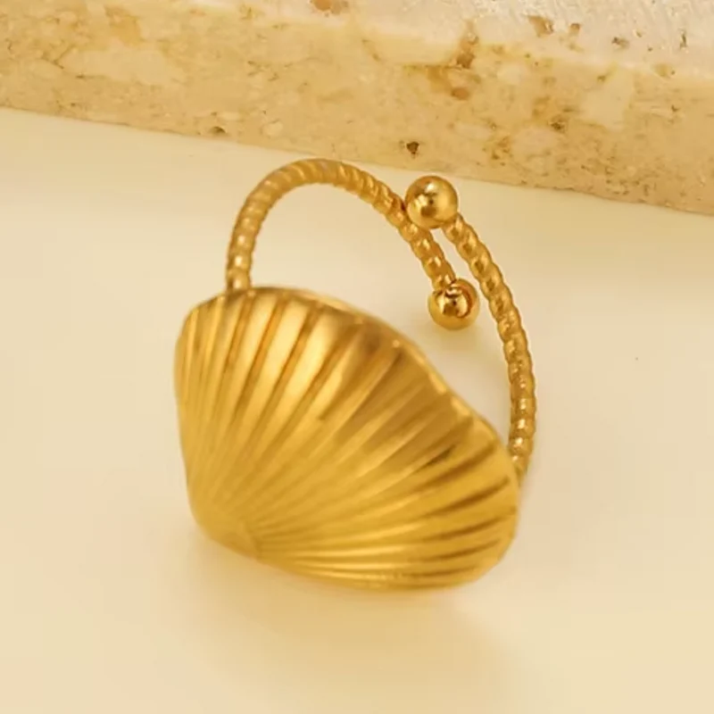 Bague Coquille Doré