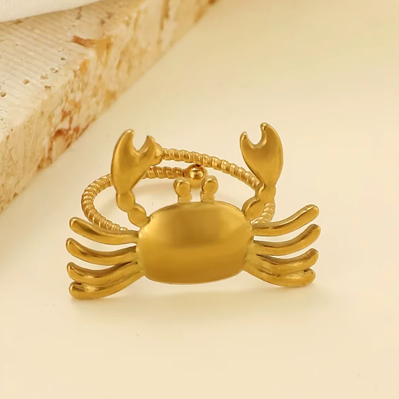 Bague Crabe Doré