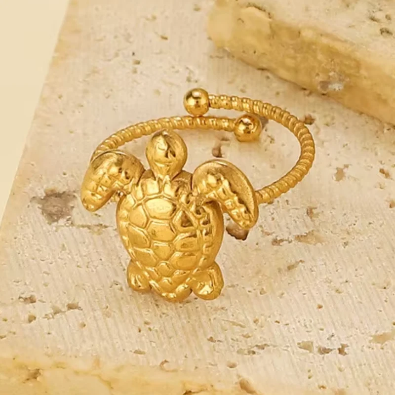 Bague Tortue Doré