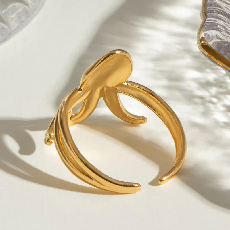 Bague Pieuvre Dorée