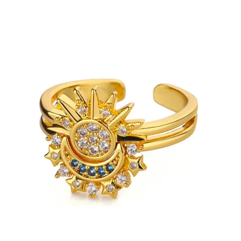 Bague Céleste Soleil Scintillant