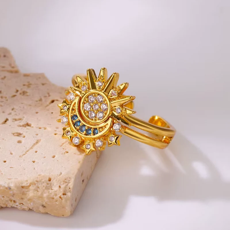 Bague Céleste Soleil Scintillant