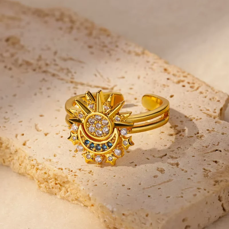 Bague Céleste Soleil Scintillant