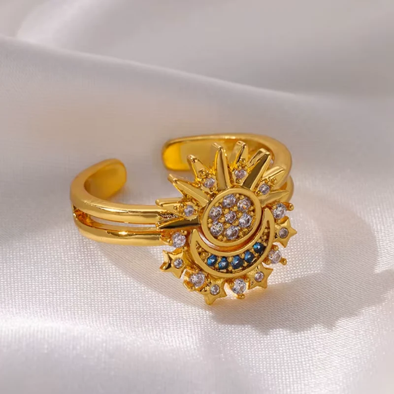 Bague Céleste Soleil Scintillant