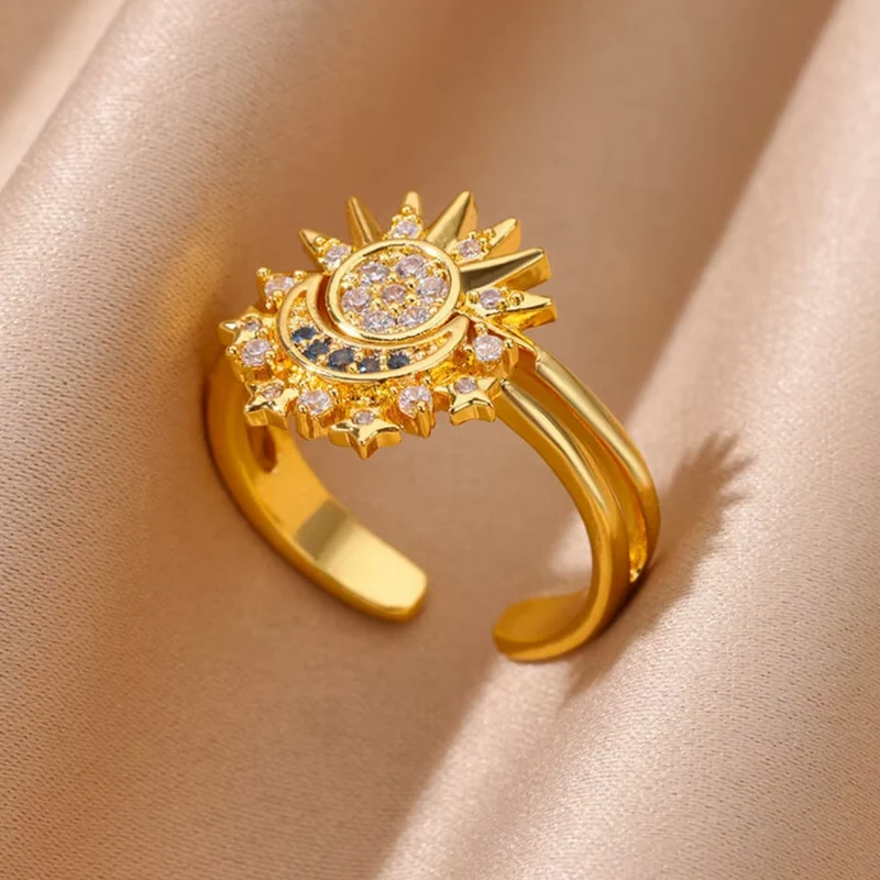 Bague Céleste Soleil Scintillant