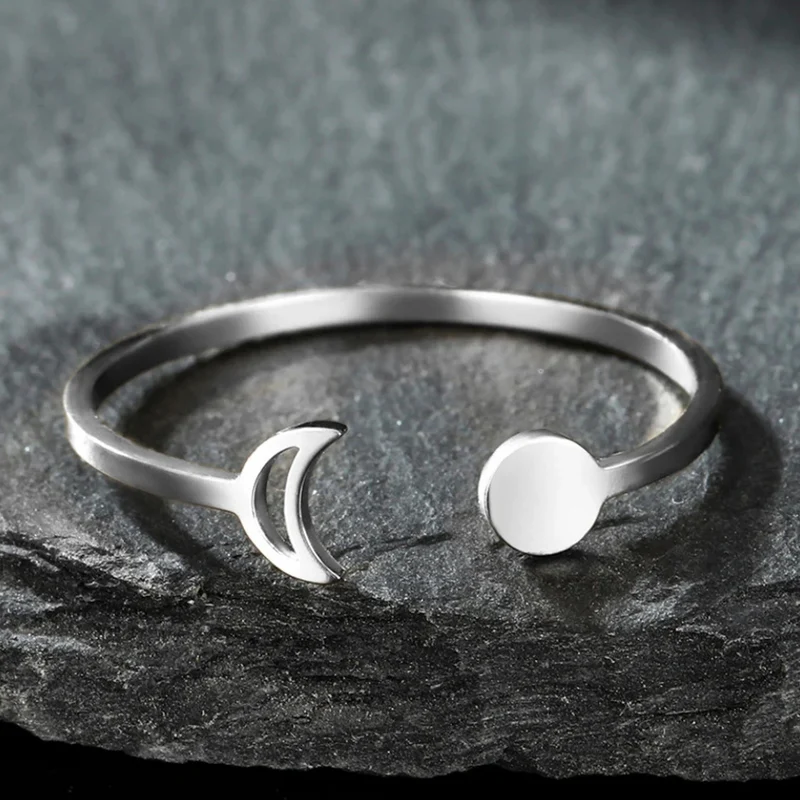 Bague Soleil et Lune Minimaliste