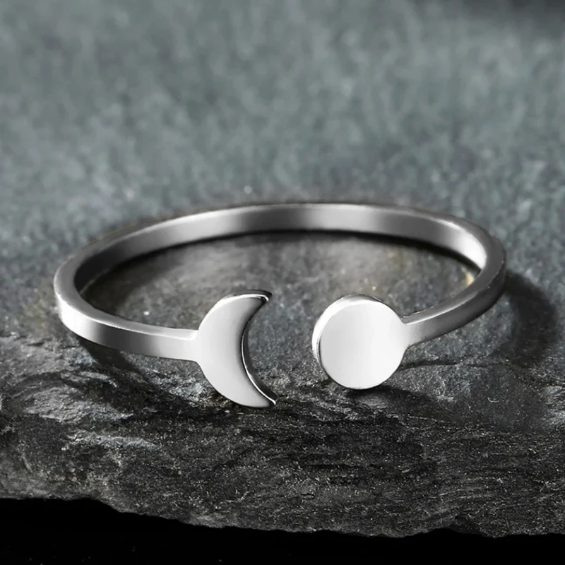 Bague Soleil et Lune Minimaliste