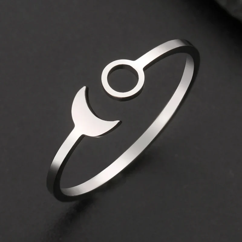 Bague Soleil et Lune Minimaliste