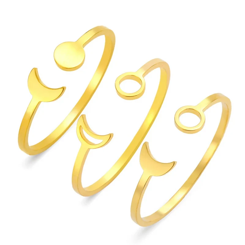 Bague Soleil et Lune Minimaliste