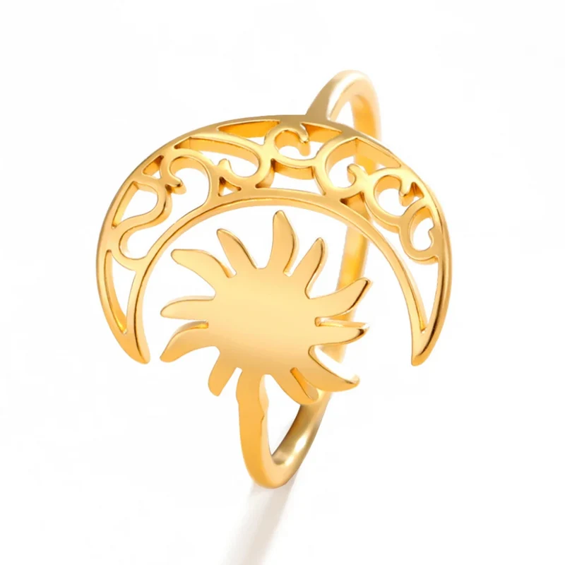 Bague Soleil et Lune Femme