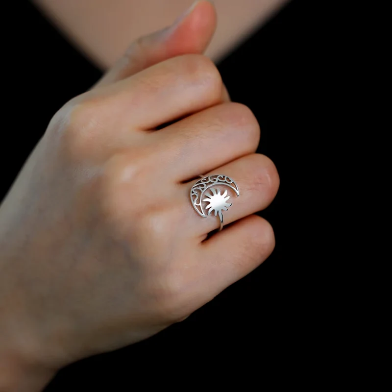 Bague Soleil et Lune Femme