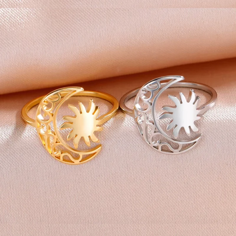 Bague Soleil et Lune Femme