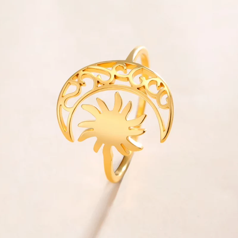 Bague Soleil et Lune Femme