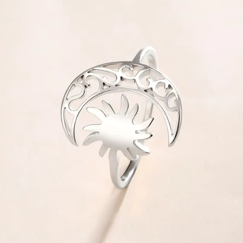 Bague Soleil et Lune Femme