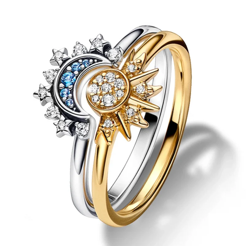 Bague Céleste Soleil et Lune
