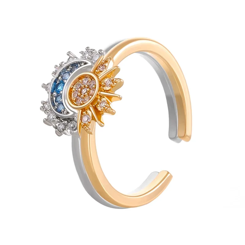 Bague Céleste Soleil et Lune