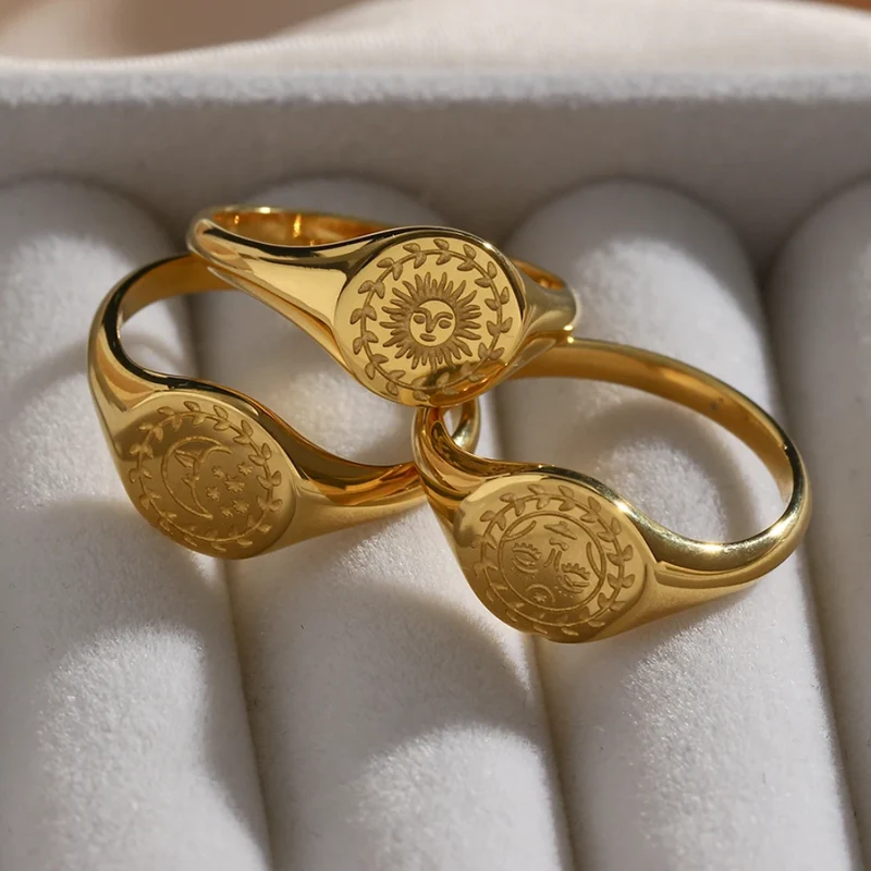 Bague Chevalière Soleil