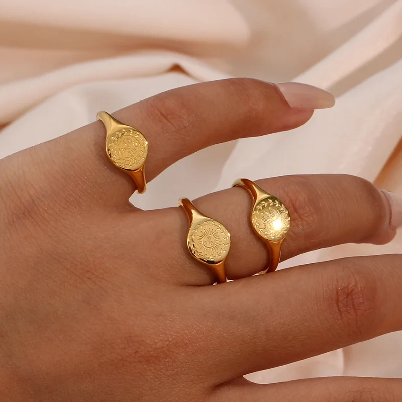 Bague Chevalière Soleil