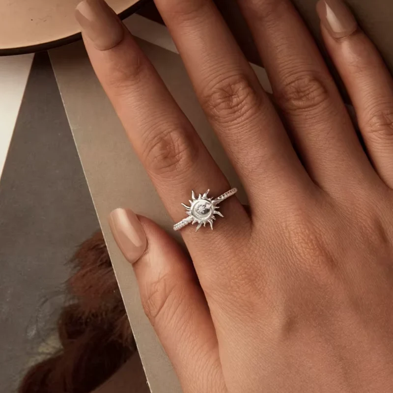 Bague Soleil Argent