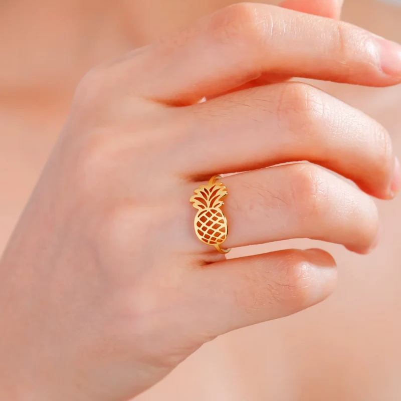 Bague forme Ananas