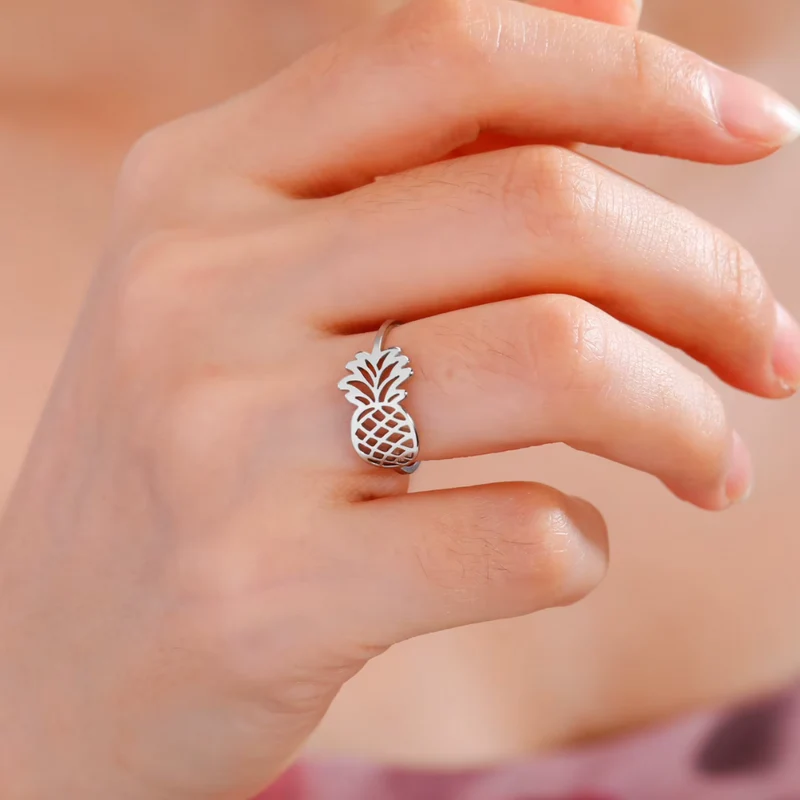 Bague forme Ananas